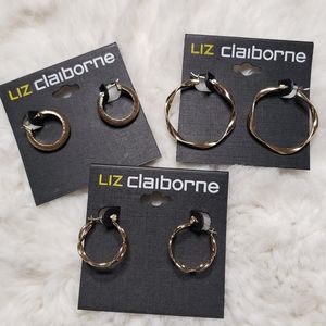 3 Liz Claiborne Earrings